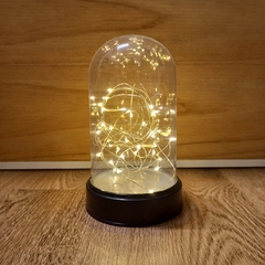 CENTRO DE MESA CUPULA DE ACRILICO CON LUZ LED