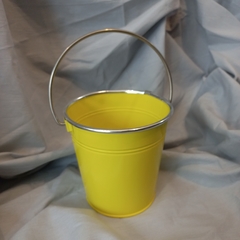 Balde Borde Plateado Con Manija 13cm - Somos tu Evento