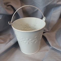 Balde Con Flores MANIJA Metal 10 Cm - comprar online