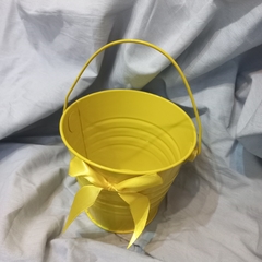 Balde amarillo Con Moño 12 Cm - comprar online