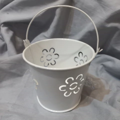 Balde CALADO FLORES Metal 9 X 10 Cm