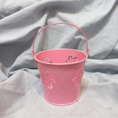 Balde CALADO FLORES Metal 9 X 10 Cm - comprar online