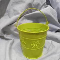 Balde CALADO FLORES Metal 10,5 X 11 Cm - tienda online