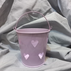 Baldes Metálicos Calados Corazón - comprar online