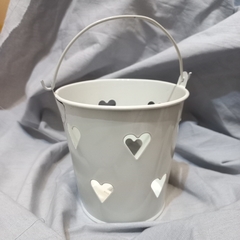 Baldes Metálicos Calados Corazón - tienda online
