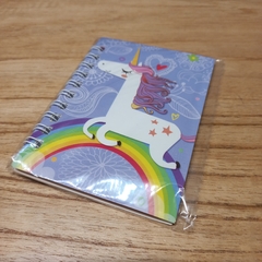 Anotadores infantiles unicornio varios motivos en internet