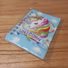 Anotadores infantiles unicornio varios motivos - tienda online