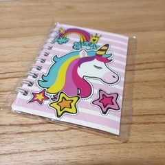 Anotadores infantiles unicornio varios motivos