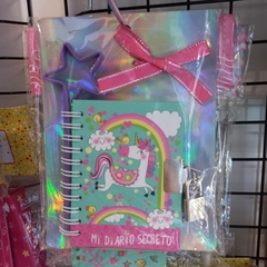 Diario Intimo Con Lapicera Unicornio Bailarina Sirena CHICO
