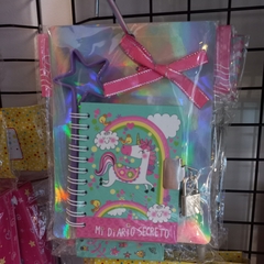 Imagen de Diario Intimo Con Lapicera Unicornio Bailarina Sirena CHICO
