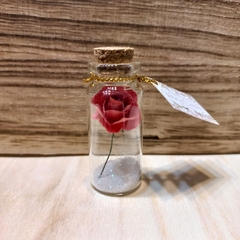 souvenir frasquito con rosa y givre - comprar online