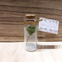 souvenir frasquito con rosa y givre - tienda online