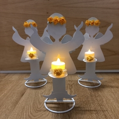 CENTRO DE MESA ANGELITO CON VELA LED