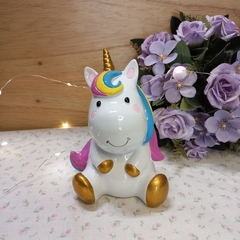 unicornio de ceramica 12 cm