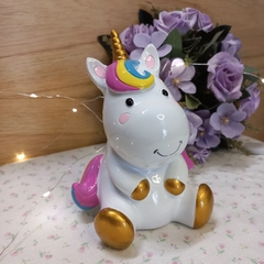unicornio de ceramica 12 cm - tienda online