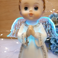 Angel Con Luz Comunion Adorno Torta 17 cm en internet