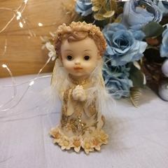 ANGEL MARFIL REZANDO 10 CM ADORNO DE TORTA - tienda online