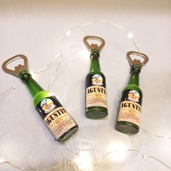 souvenir destapador botella con etiqueta personalizada - comprar online