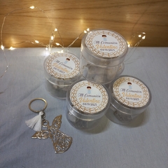 llavero angelito con cajita personalizada - Somos tu Evento
