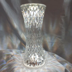 Velador Efecto Cristal Acrilico Recargable Usb