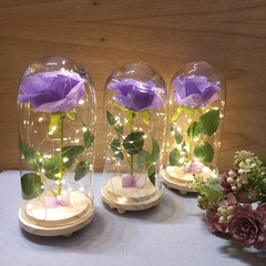 centro de mesa Rosa encantada 20 cm la bella y la bestia - tienda online
