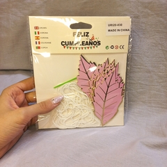 GUIRNALDA DE HOJAS METALIZADAS - tienda online