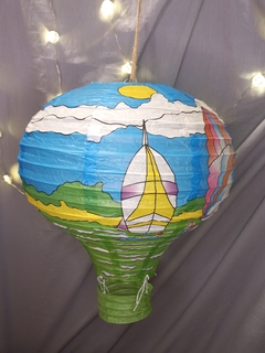 Lampara China Globo Aerostatico Chico 30cm - Somos tu Evento