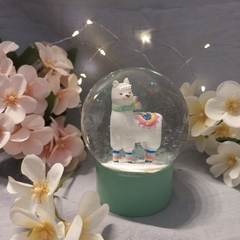 adorno bola de nieve de llama/ alpaca - Somos tu Evento