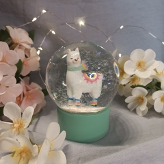 adorno bola de nieve de llama/ alpaca en internet