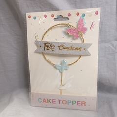 Adorno Torta Topper Mariposas Con Luz - comprar online