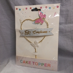 Adorno Torta Topper Mariposas Con Luz - comprar online