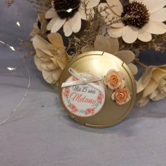 Souvenir espejo redondo con flores en internet