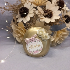 Souvenir espejo ovalado con flores - comprar online