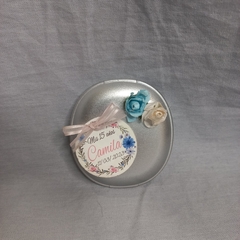 Souvenir espejo ovalado con flores - tienda online