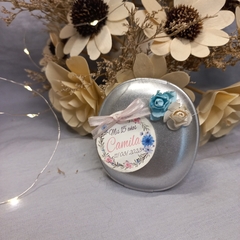 Souvenir espejo ovalado con flores - tienda online