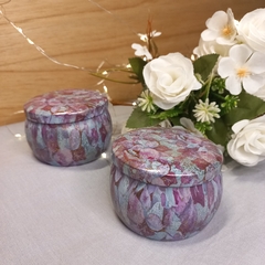 Latitas metálicas redonda brillo - comprar online