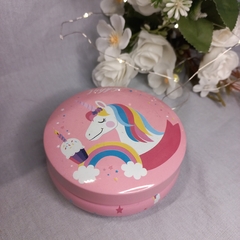 lata unicornio redonda 8cm - tienda online