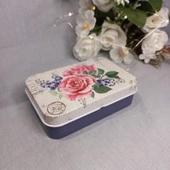 Lata metalica estampada bisagra 9,5cm - comprar online