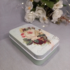 Lata metalica estampada bisagra 9,5cm