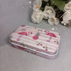 Imagen de Lata metalica estampada bisagra 9,5cm