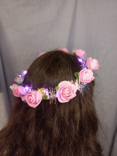 CORONITA LED FLORES VINCHA