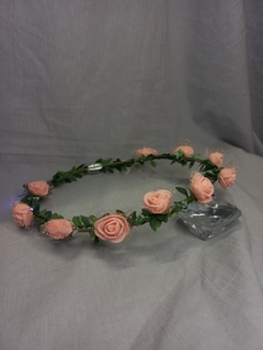 CORONITA LED FLORES VINCHA en internet