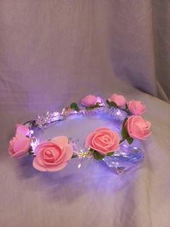 CORONITA LED FLORES VINCHA en internet