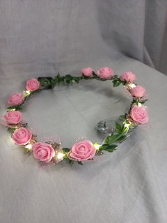 CORONITA LED FLORES VINCHA