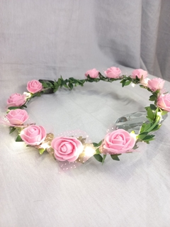 Imagen de CORONITA LED FLORES VINCHA