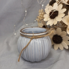 Maceta ceramica redonda rustica 7cm - tienda online