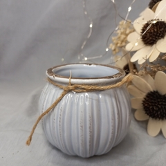 Maceta ceramica redonda rustica 7cm