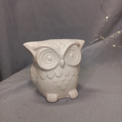 BUHO BLANCO CERAMICA 8CM - tienda online