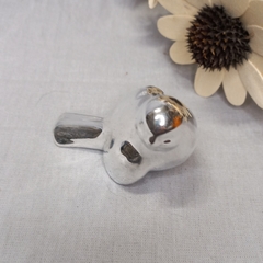 Adorno pajarito Figura De Cerámica Metalizada 5cm - comprar online
