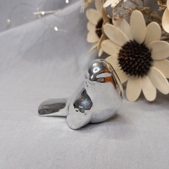 Adorno pajarito Figura De Cerámica Metalizada 5cm